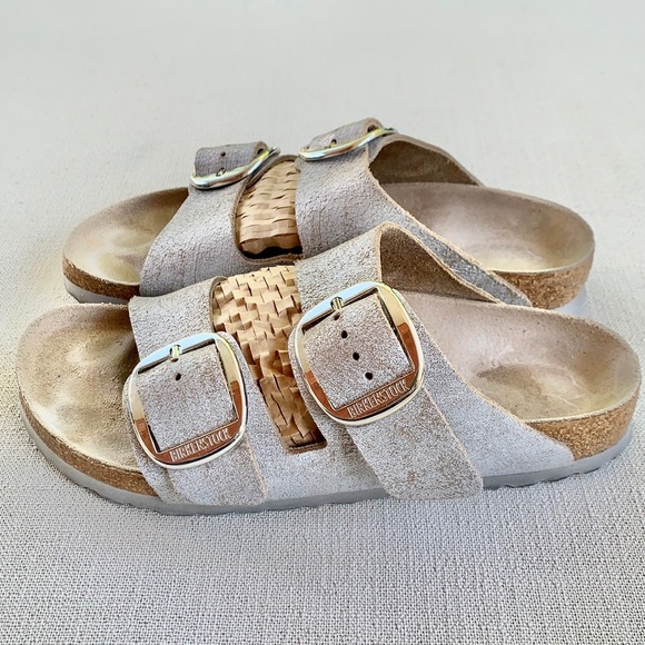 BIRKENSTOCK Arizona Big Buckle Leather Sandals 37 - Picture 2 of 9